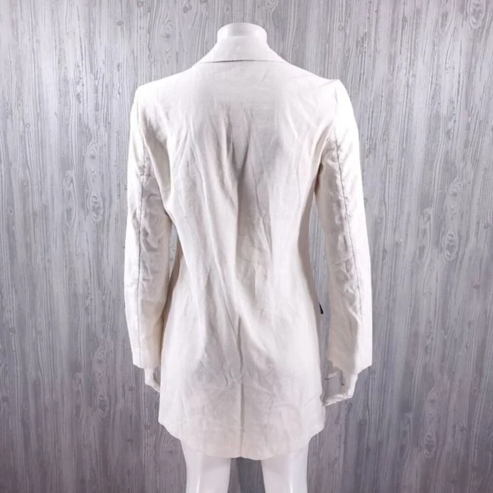 Zara Blazer Mini Dress Cream Old Money Christmas Party Holiday New Years Classy - Picture 5 of 6